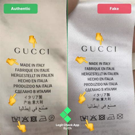 Gucci wash tag scam